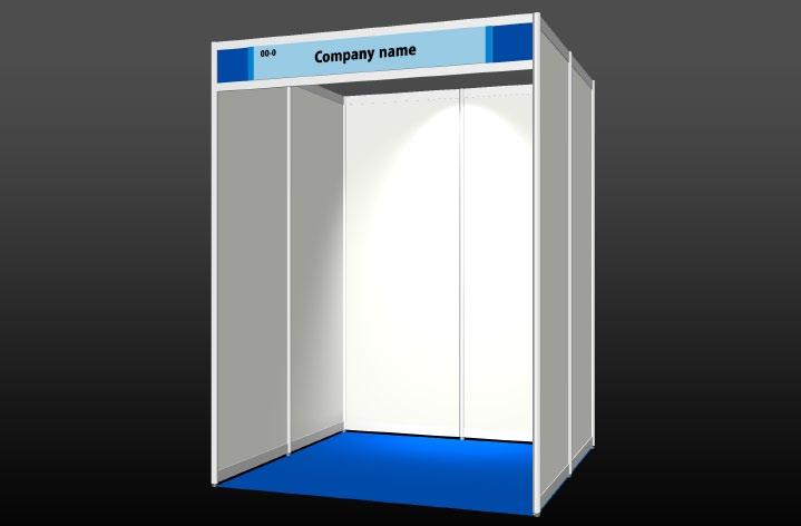Mini packaged booth The price for mini packaged booth includes booth fittings as below.