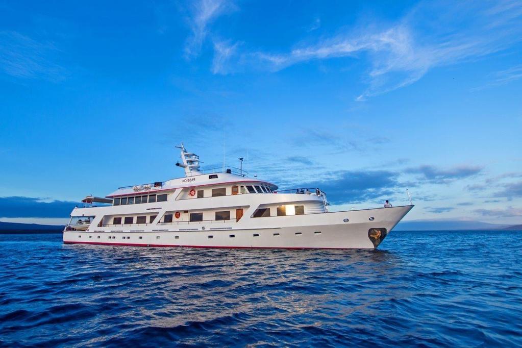 M/Y PASSION EASTERN ISLANDS ITINERARY HIGHLIGHTS Day 3: 14 Oct (Sat): Quito to Baltra Island, Santa Cruz Island Black Turtle Cove (B/L/D) Our naturalist guide will meet us in the exclusive Baltra