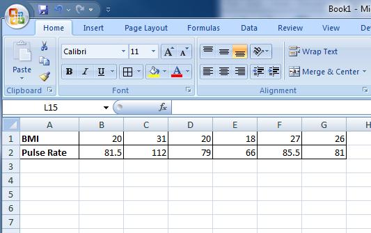 Name: Date: Sensors and Scatterplots Activity Excel Worksheet Directions Using our class datasheets, we will analyze additional scatterplots, using Microsoft Excel to make those plots.