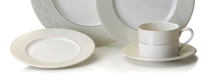 elegant and timeless. The intricate raised pearl design adorns porcelain and is perfect for formal entertaining.