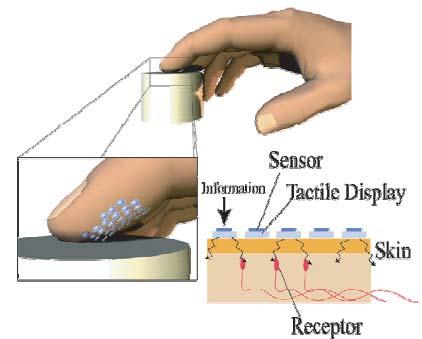 Tactile Haptic Displays SmartTouch electro-tactile display University of Tokio University of Karlsruhe Tactile Haptic