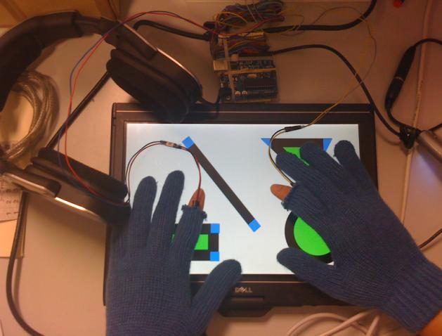 touchscreen could track up to four fingers there were four separately controlled motors.