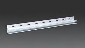 FRIEZE RUNNER F Channel SOFFIT, FASCIA, VENTILATION and Accessories Used as a soffit support channel.