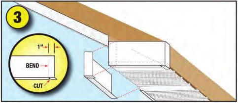 Secure to under edge of fascia board using nails in panel grooves. Continue panel installation for entire length of the wall. 3. DOUBLE-CHANNEL 1905 - W. To Haskell join panels St.