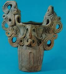 For example: This chalice is an example of Pyrgos ware, one of the earliest