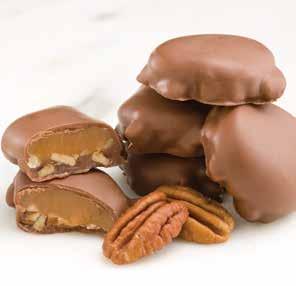 00 361 Pecanbacks Chocolates con nueces Plump pecans are covered with fresh