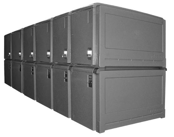 CYCLE-SAFE / TWO-TIERED INSTALLATION TWO-TIERED LOCKER LAYOUT FIG. 1 Cycle-Safe s modular design allows expandability so you can start small and expand the system easily as your budget allows.