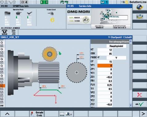 gearing parameters via dialog input + Straight, oblique, curved gears and worm wheels possible + Gear cutters and disk cutters can be used + Maximize tool