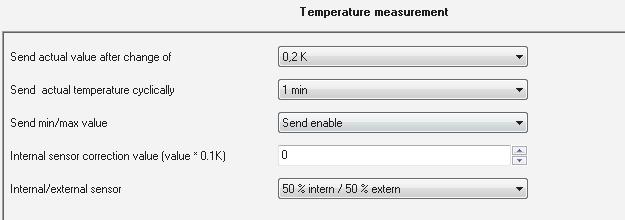 3.2 Reference ETS Parameter 3.2.1 Temperature Measurement The following settings are available at the ETS Software: Figure 4: Temperature measurement The chart shows the dynamic range of the
