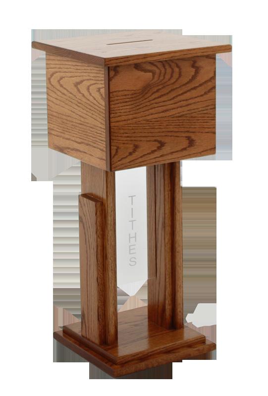 series, this elevated box is ideal for submitting prayer requests or collecting tithes.