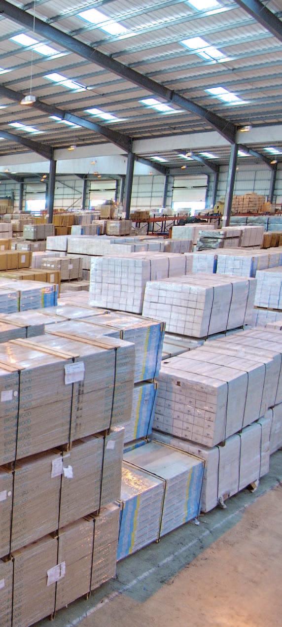 Lionvest distribution network, stock and bonded warehouse Near Southampton docks, Lionvest Trading has a vast warehouse holding over 1500 pallets of flooring stock in a secure, bonded facility.
