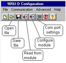 Select the communications port that you will be using on the PC - make sure that no other program is using this com port.