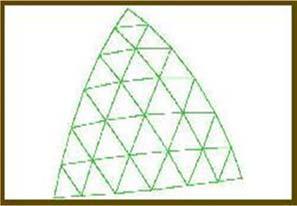 The triangle formed by the three points is considered as a plane triangle and the angles of the triangle are considered as plane angle.