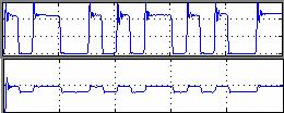 phase reversal between symbols can be seen clearly. subcarrier according to Gen protocol, where the value of M is. The above signal is Tag baseband data, and the below signal is the Reader Figure.
