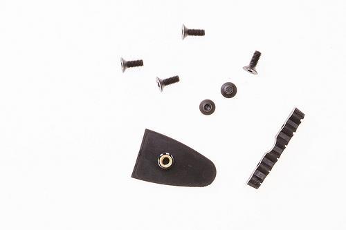 Picture: Screws, nut and truss rod cover plate.
