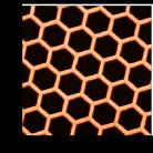 Scan size 4. 1 4 Honeycomb Polymer Structure SCD tip allows visualizing the sharp edges of the honeycomb polymer structure. Image courtesy of Sergei Magonov, NT-MDT.