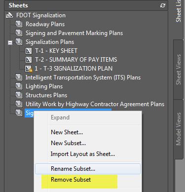 So far the new Sheet set has 3 separate drawing files that can be accessed in one convenient spot. Exercise 8.2 24. Switch to the new Sheet Layout tab.