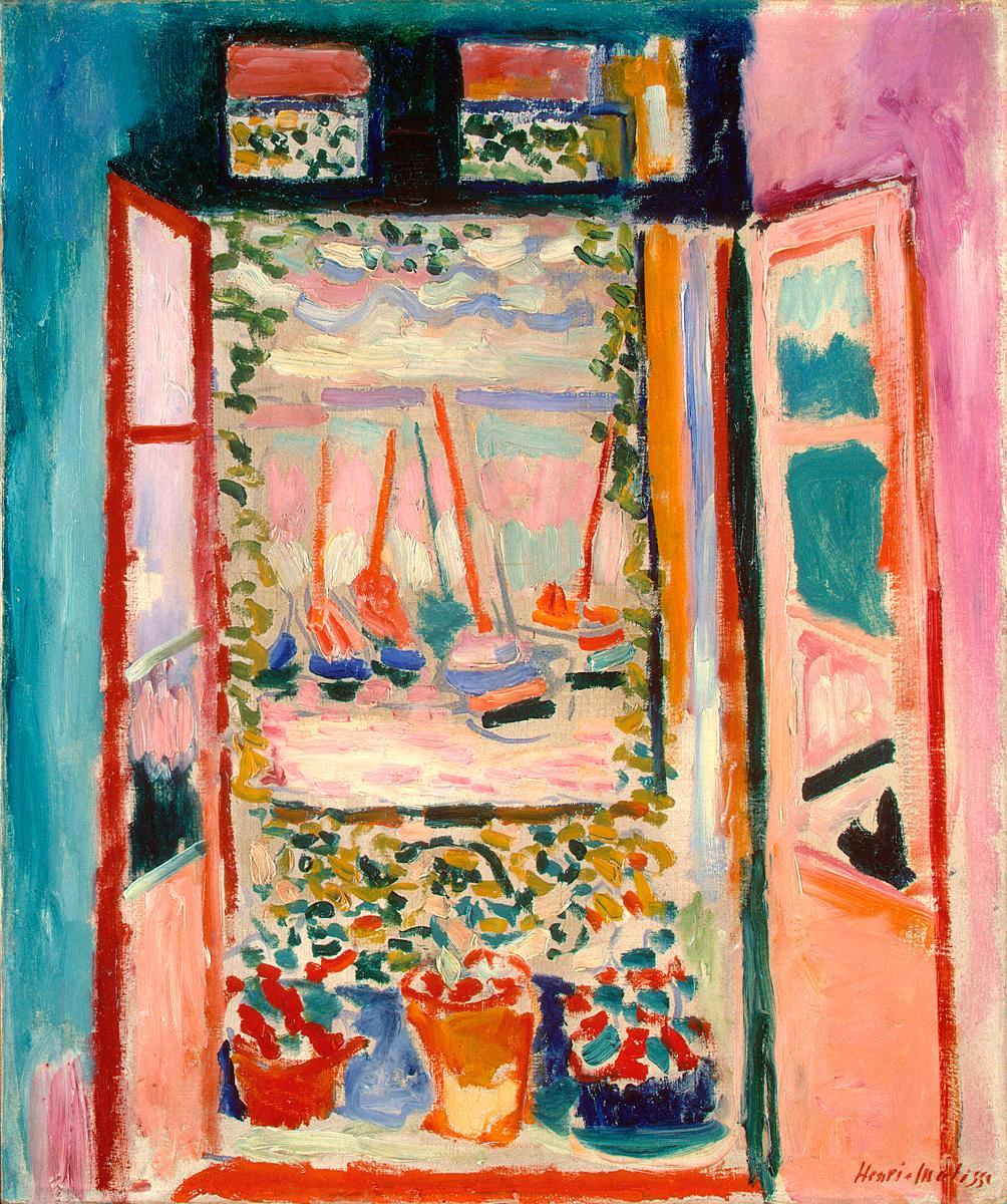 The open window, Henri Matisse, 1905, Oil on canvas, 55.3cm x 46cm, National Gallery of Art, Washington D.