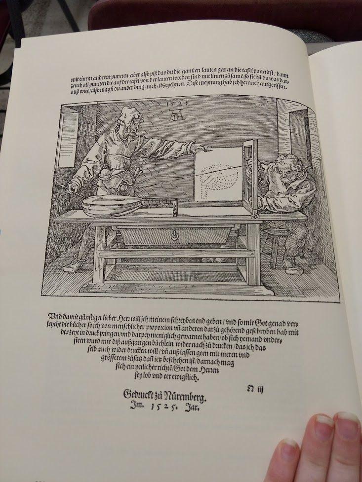 Dürer s Devices for Drawing Using Perspective Dürer includes two apparatuses that can be used to aid in drawing using perspective, and explains how to build them.