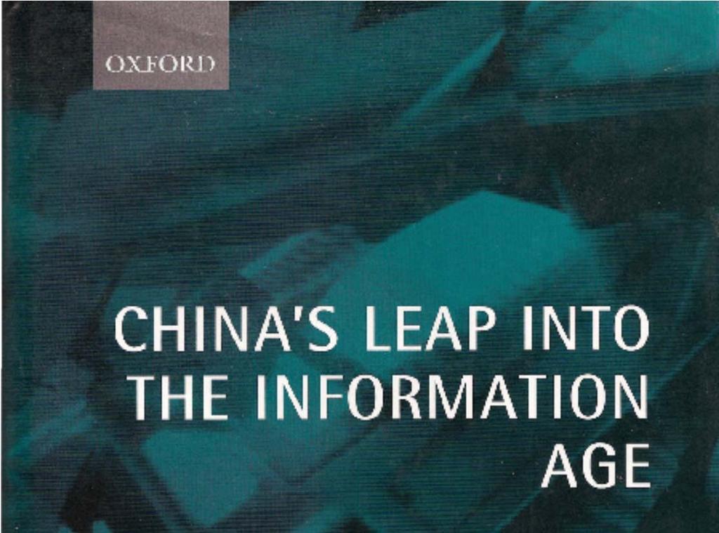 Indigenous innovation in China Pioneering study of China s emerging ICT sector, published in 2000 by the late