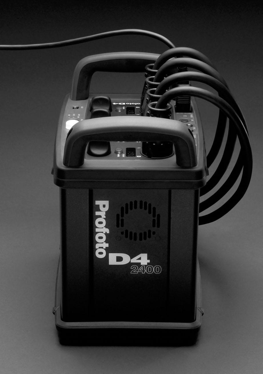 Profoto Generators Energy Distribution The Profoto generators offer a very flexible, fully asymmetric energy distribution to all four outlets.