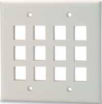 12-Pport versions and allow for  These faceplates feature a top and