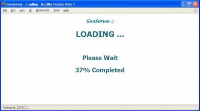 0-RC1->Start GeoServer 2) Open up a web browser and enter the URL: