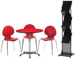 Brompton chairs nnnn 1 x Adelaide brochure stand nn Tusmore Café Package $365 (normally $455) 1 x Tusmore