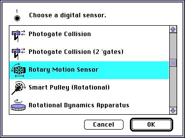 Add the Rotary Motion Sensor to the Experiment Setup. Modify the Sampling Options. Change the Graph display to include Position from the Rotary Motion Sensor. 1.