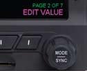CHAPTER 2, CONTROLS AND DISPLAY Figure 2-16 Menu Edit Mode Each Menu page displays up to five selectable options, each adjacent to one of the five Hot Keys (which double as Menu Select keys in the