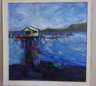 Art Work Data Sheet single page Trish Cameron Boaties Boathouse Year Completed: 2012 Acrylic 85 cm (Width) x 85 cm (Height) Yes We encourage you to