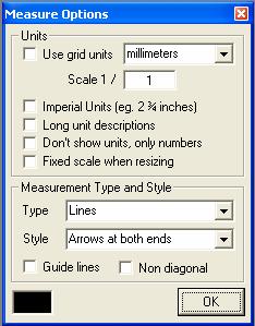 aspexdraw MST only Dimensions When the dimensions button is active, dimensions will be shown next to an object during its creation.