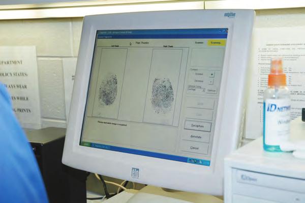 As part of the booking process, his Automated systems such as this one still require manual fingerprints were submitted electronically intervention of incoming data to complete a fingerprint to the