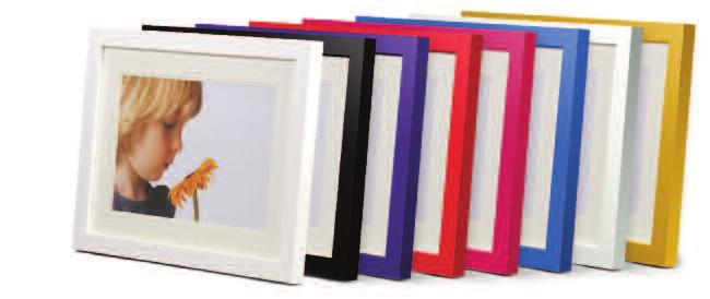 Choose from 8 fabulous colours to perfectly frame your image.