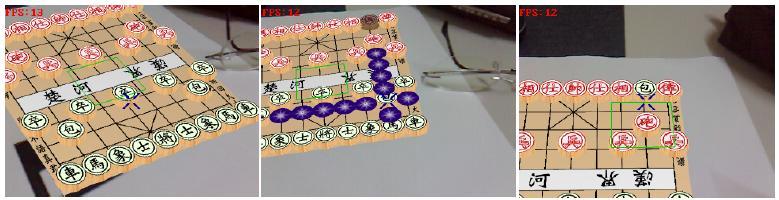 Chen et al. used a similar interaction technique in a mobile AR Chinese chess game developed in 2008 [16].