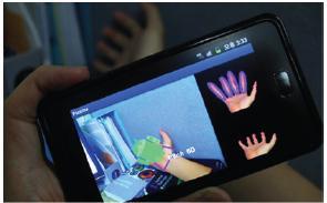 gesturebased interaction with no fingertip markers on mobile devices. Seo et al.