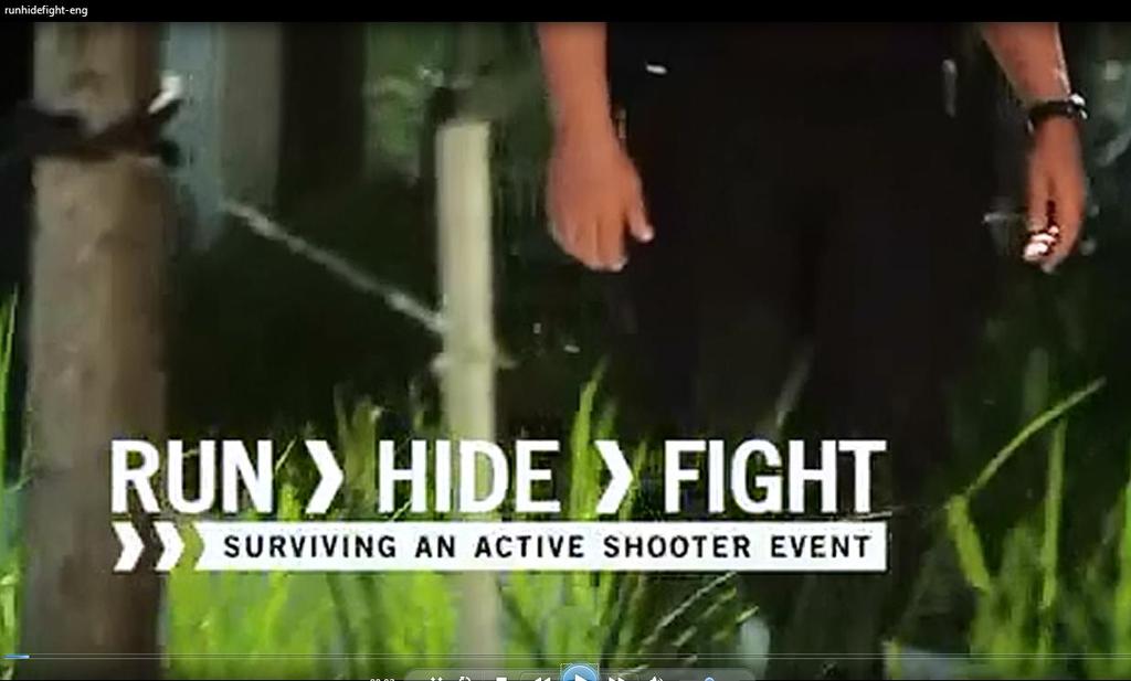Run Hide Fight Surviving An Active Shooter