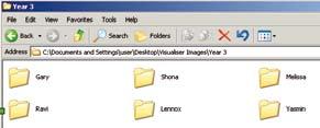 4. Open up a Class folder and, in the same way as above, create a new