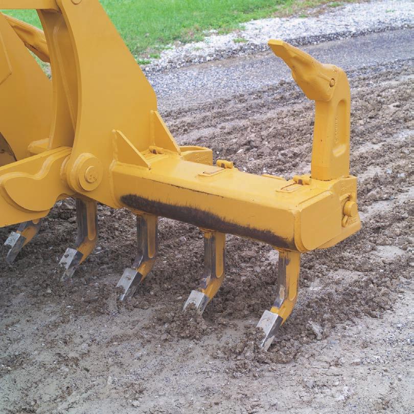Cat Ripper-Scarifier Components Scarifier Shanks are through-hardened and tempered to resist wear, bending and breakage.