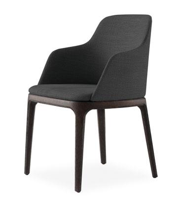 finishes Design Emmanuel Gallina GRACE DINING CHAIR WITH OR WITHOUT