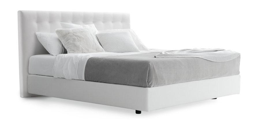 finishes west 13 antracite Design Paolo Piva ARCA BED AVAILABLE IN AMERICAN KING AND AMERICAN QUEEN SIZES. BASE AND HEADBOARD WITH REMOVABLE COVER.