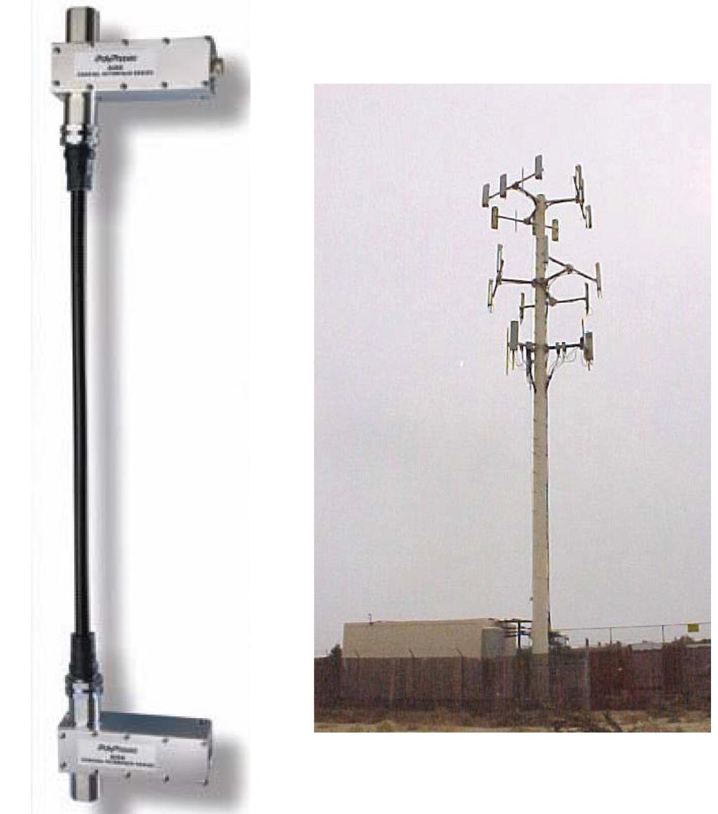 Tower Mounted Protector Installation (DAS Series, 3GPP and AISG compatible shown) The DAS Series protectors are a lightning protector, a Bias-T layer-one coaxial modem, and an integrated RS-485
