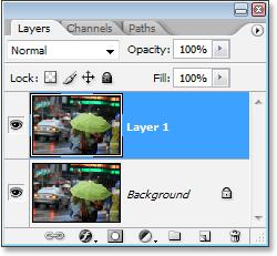 We need to create a copy of this layer, so let s use the quick keyboard shortcut, Ctrl+J (Win) / Command+J (Mac).
