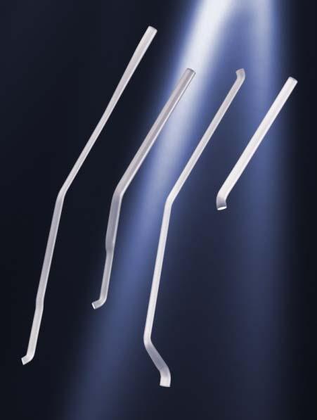 The straight rod can be angled in different shapes, realizing 2D as well as 3D configurations.