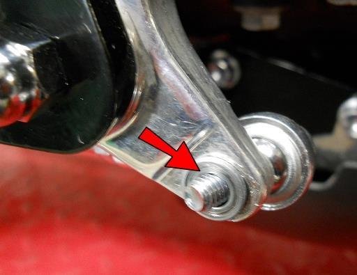 Note: make sure the holes line up so that you are not putting tension on the brake, which might cause the brakes to not