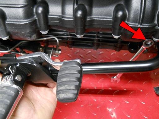 Return to the brake side and remove this last bolt WHILE you
