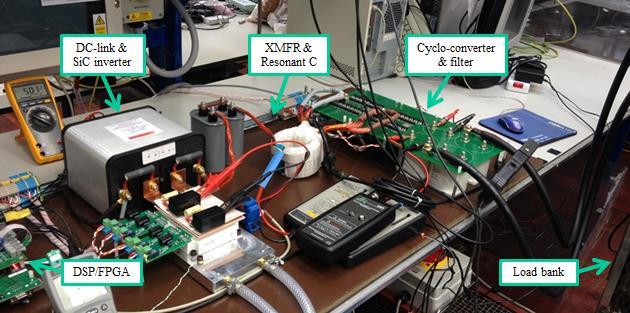 Experimental verification With the aim of verifying the proposed converter concept and modulation approach, a single phase prototype converter rated at 8kVA was constructed.