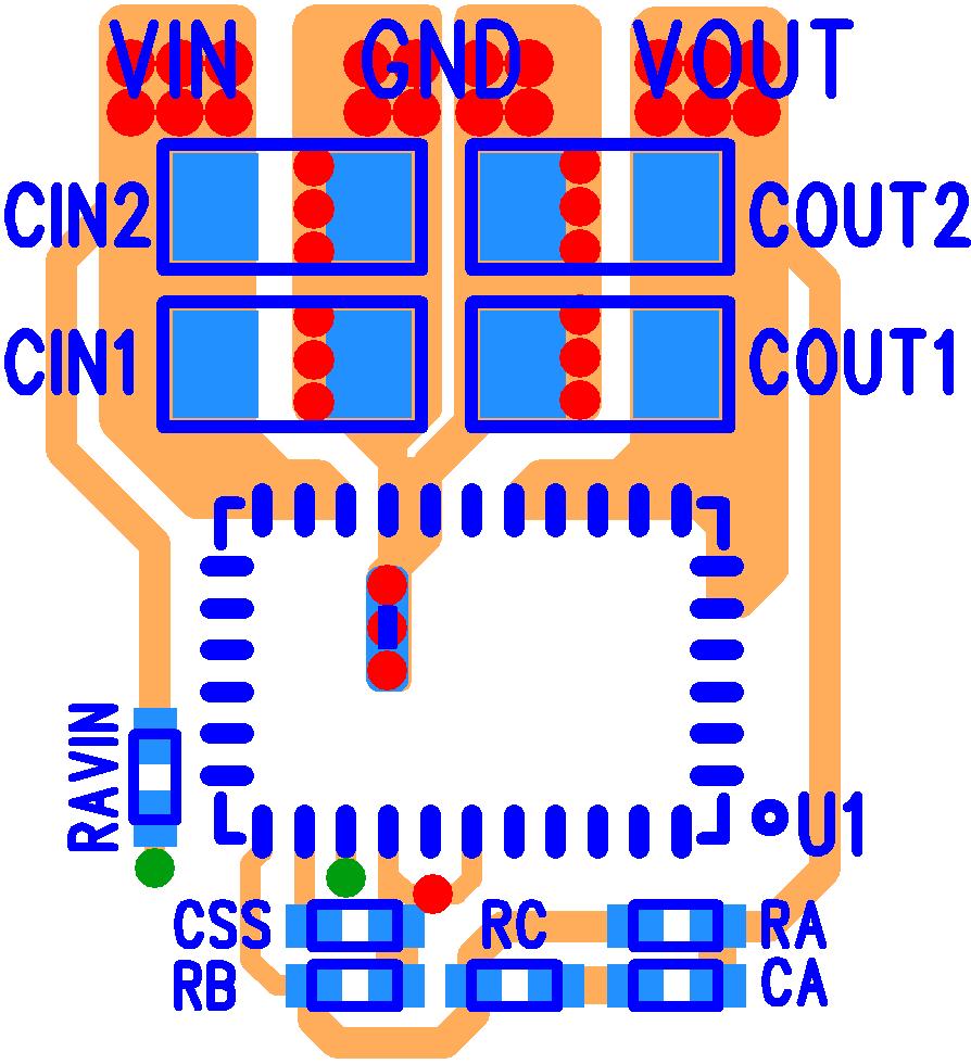 LAYOUT RECOMMENDATIONS Figure 9 shows critical components and layer 1 traces of a recommended minimum footprint EN6340QI layout.