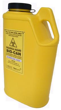 is ideally suited to large volumes of sharps waste. The denotching capability of the lid is also extremely popular.