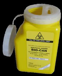 I-10732 BIO-CAN 500ml - Designed for community and in-home nursing applications Unique screw cap lid